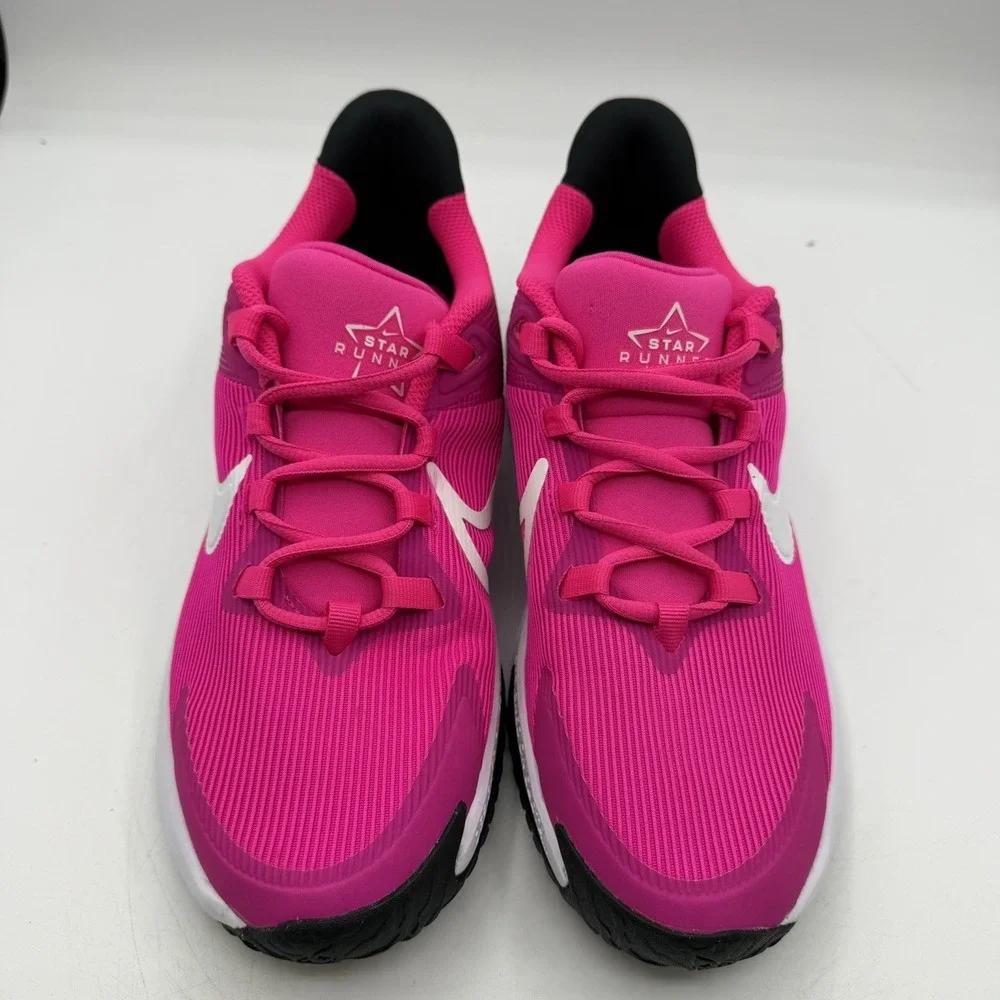 Nike Star Runner 4 NN GS‎ Running Shoes Youth Sz 6Y Fierce Pink White DX7615-601